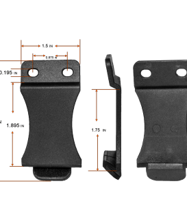 1.75 ''Polymer Belt Clip 