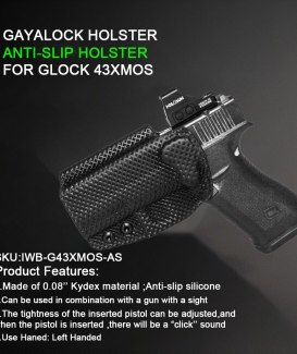 Anti-slip silicone holster